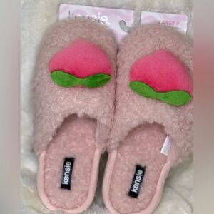 Kensie Pink Slippers Womens Size 9 Memory Foam House Shoes